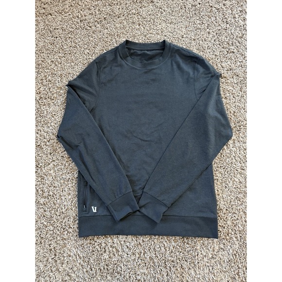 Vuori Other - Vuori Men's M Ponto Performance Crew Charcoal Grey Long Sleeve Pullover V224